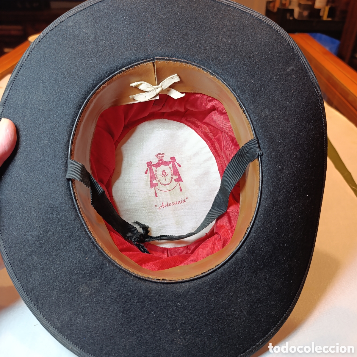 Antig&uuml;edades: ANTIGUO SOMBRERO ARTESANIA - Foto 4