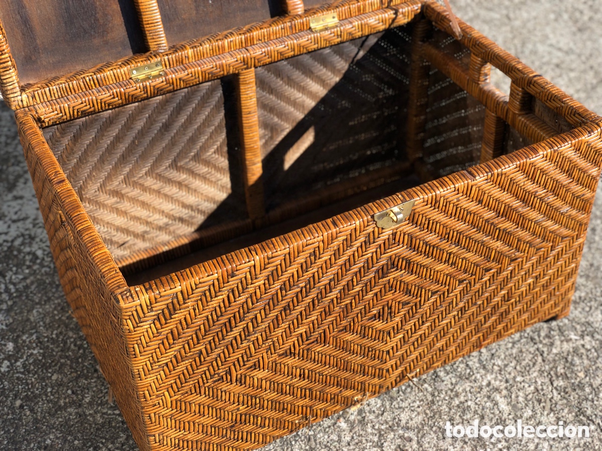 Antig&uuml;edades: BA&Uacute;L DE MADERA GRANDE DE ANEA . - Foto 9