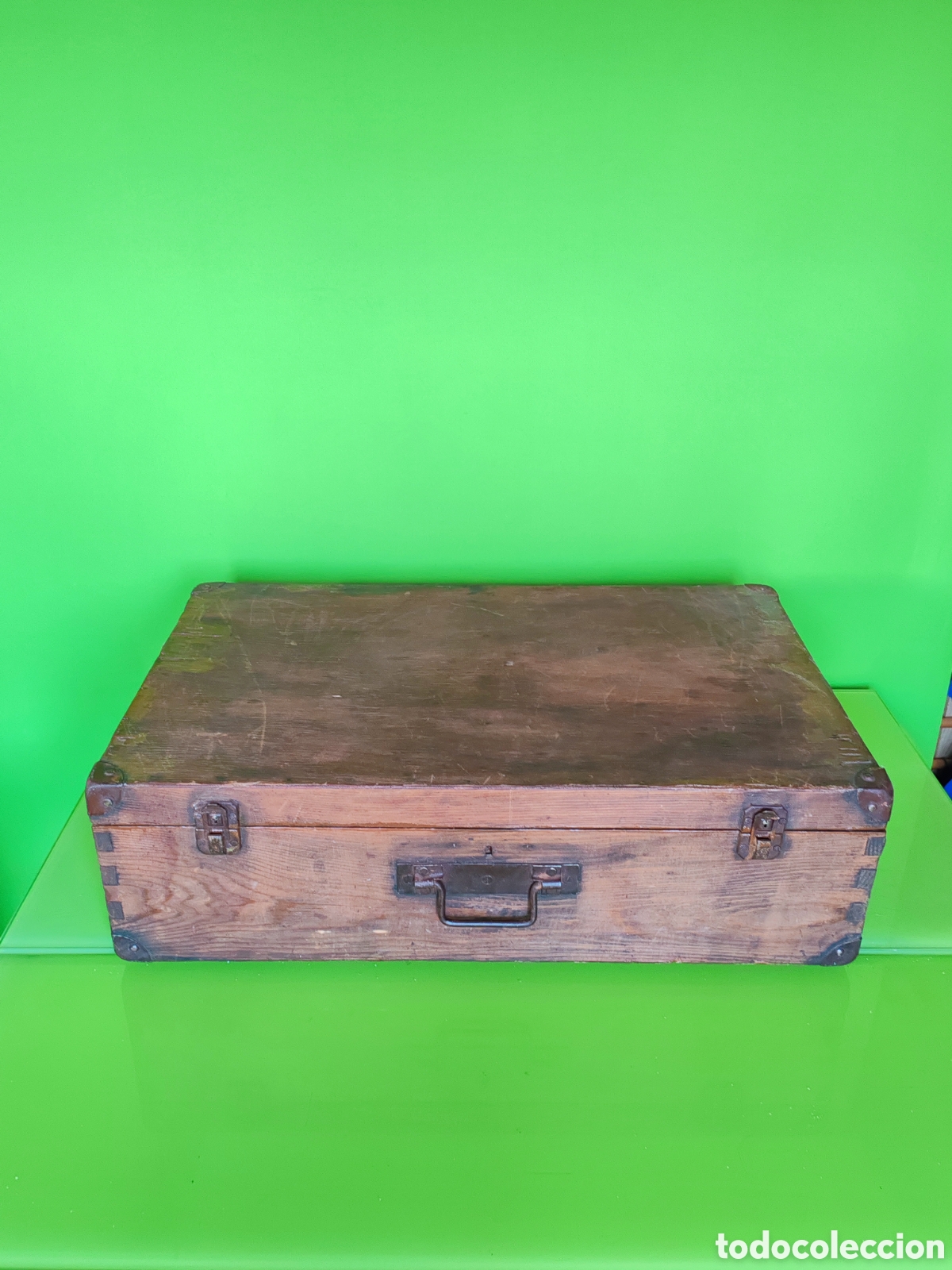 Antig&uuml;edades: Maleta de soldado de madera - Foto 1