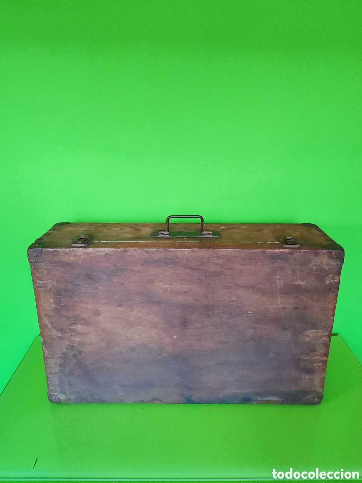 Antig&uuml;edades: Maleta de soldado de madera - Foto 4