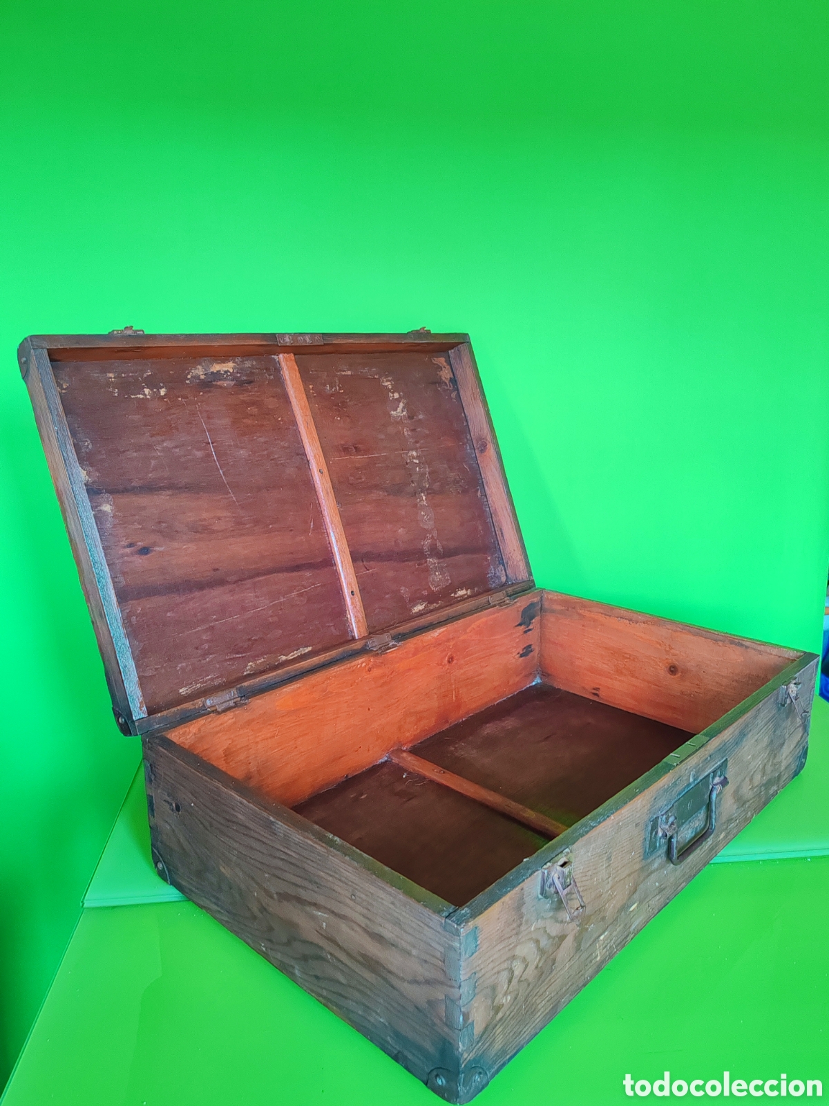 Antig&uuml;edades: Maleta de soldado de madera - Foto 5