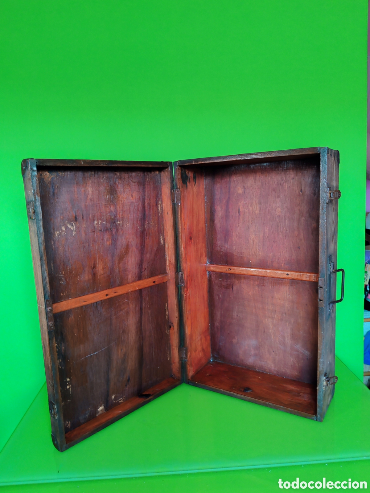 Antig&uuml;edades: Maleta de soldado de madera - Foto 7