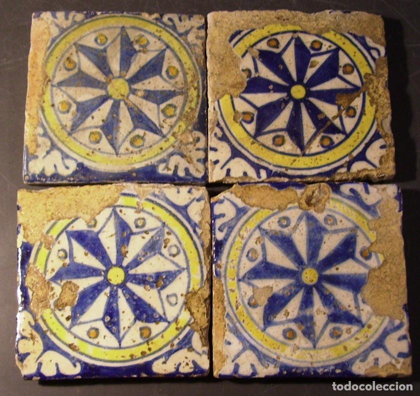 Antig&uuml;edades: CONJUNTO AZULEJOS VALENCIA XVII - Foto 1
