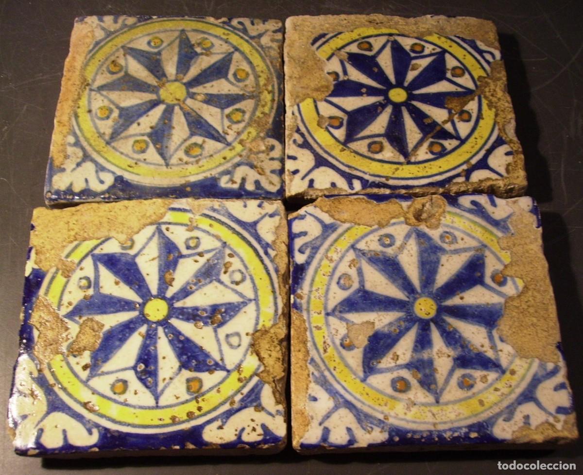 Antig&uuml;edades: CONJUNTO AZULEJOS VALENCIA XVII - Foto 2