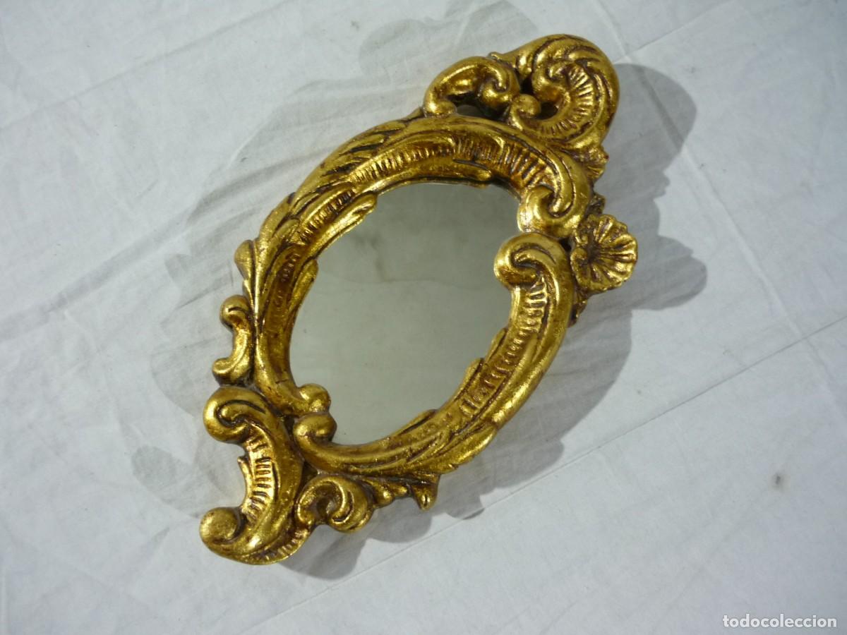 Antig&uuml;edades: Espejo de pared pan de oro - Foto 2