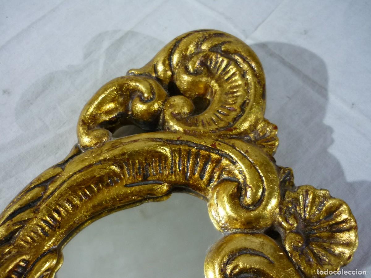 Antig&uuml;edades: Espejo de pared pan de oro - Foto 3