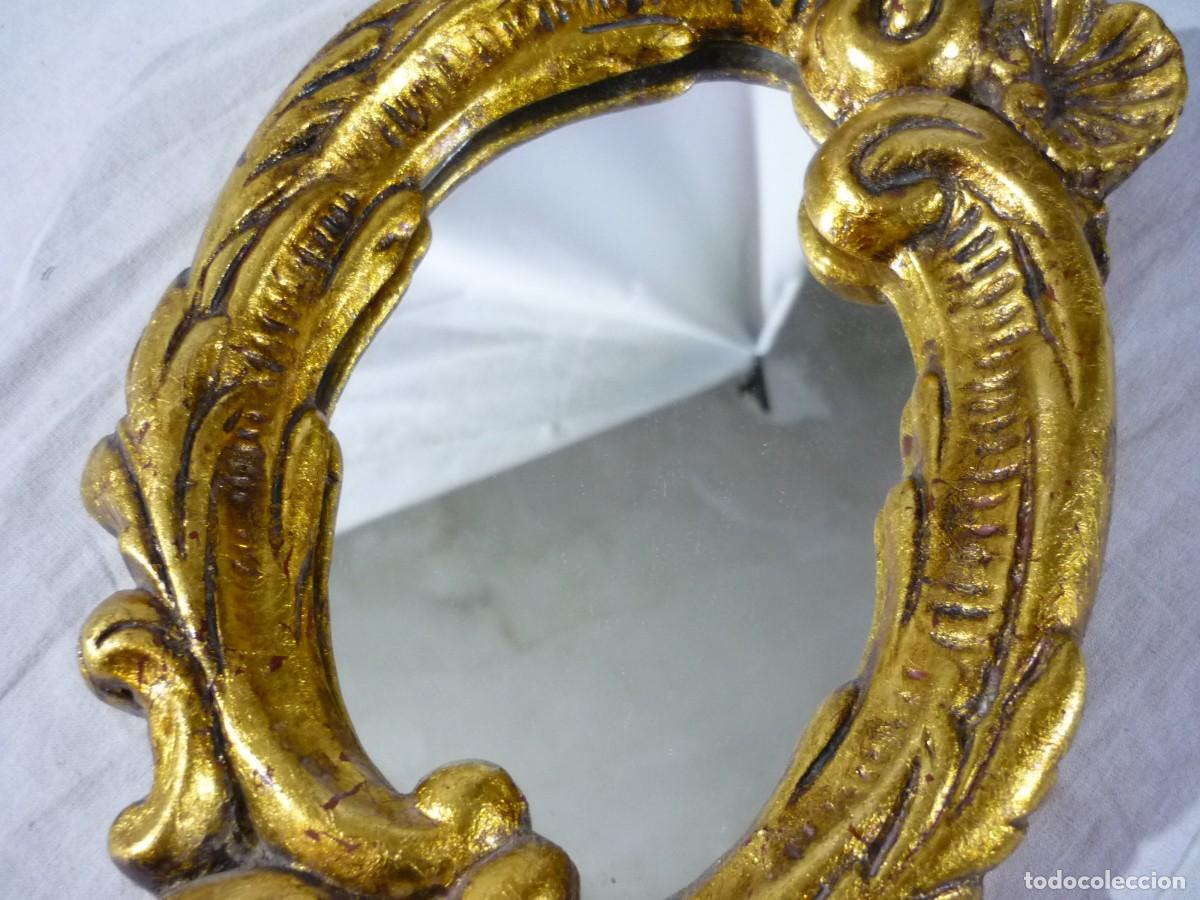 Antig&uuml;edades: Espejo de pared pan de oro - Foto 4