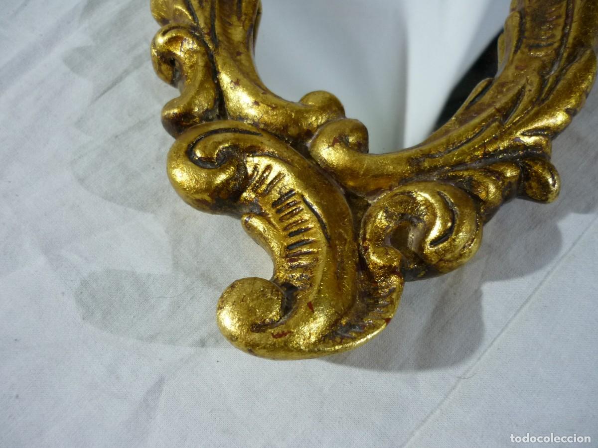 Antig&uuml;edades: Espejo de pared pan de oro - Foto 5