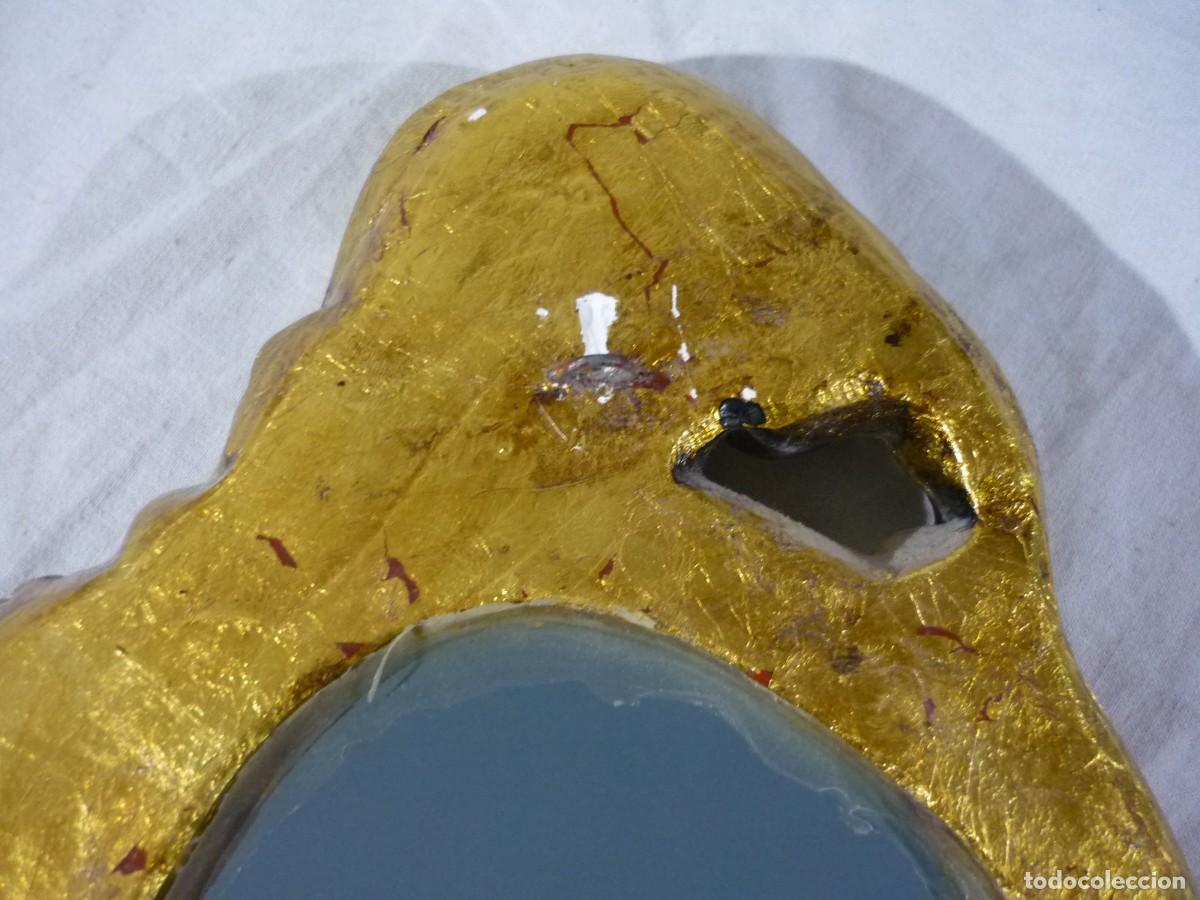 Antig&uuml;edades: Espejo de pared pan de oro - Foto 7