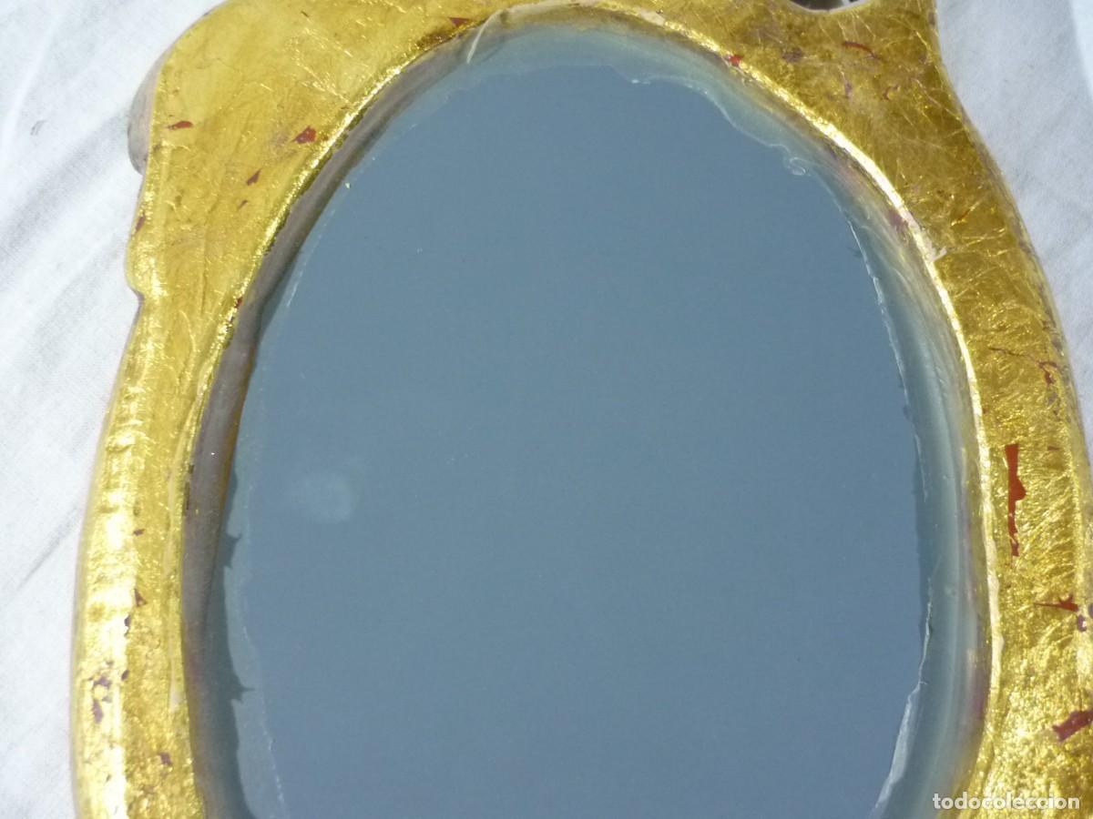 Antig&uuml;edades: Espejo de pared pan de oro - Foto 8