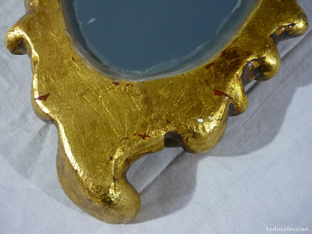 Antig&uuml;edades: Espejo de pared pan de oro - Foto 9