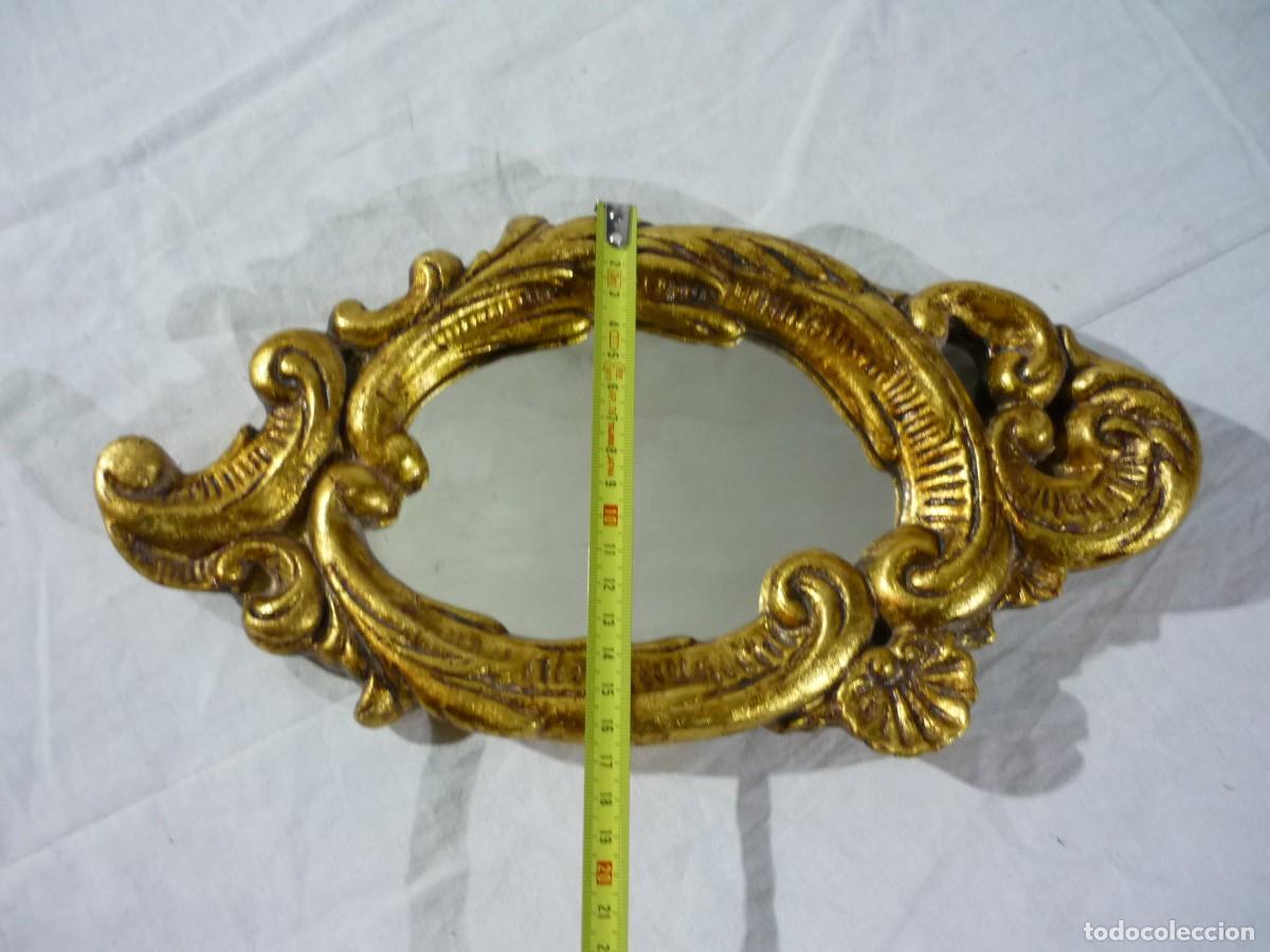 Antig&uuml;edades: Espejo de pared pan de oro - Foto 10