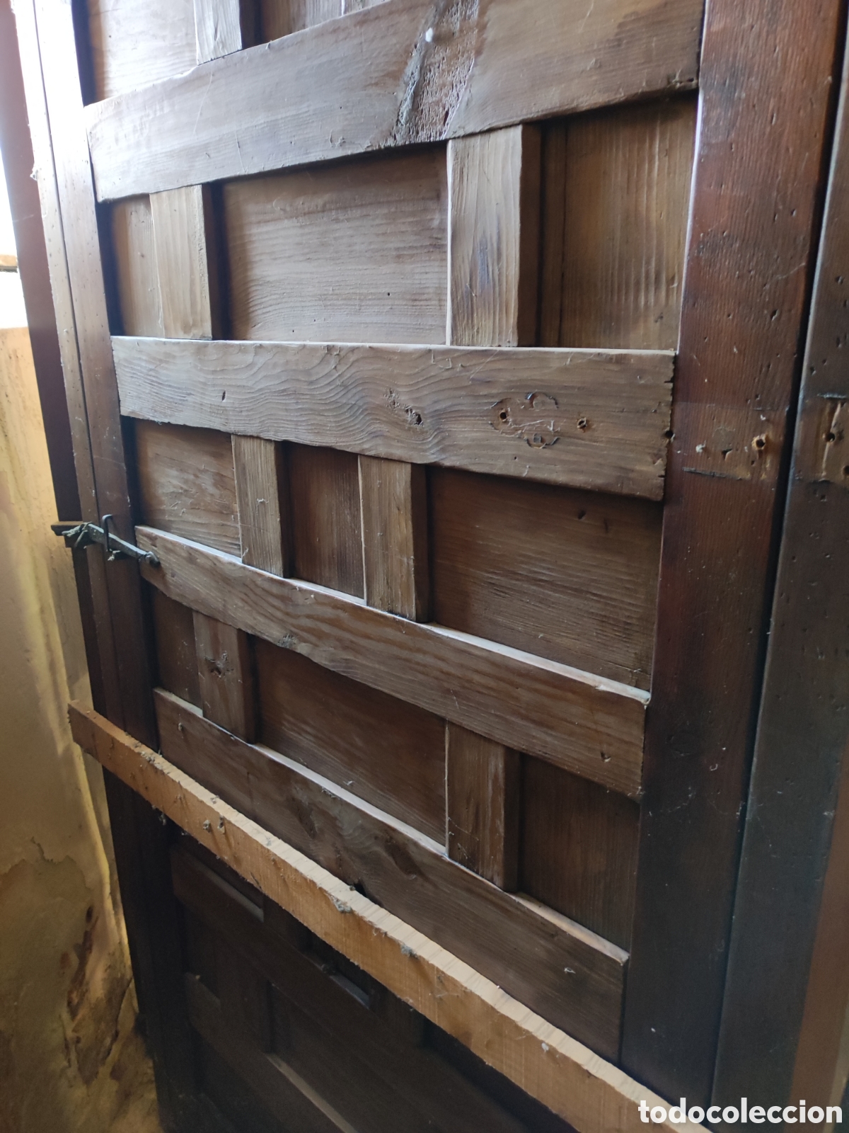 Antig&uuml;edades: Puerta entrepa&ntilde;os pino con cerco - Foto 5