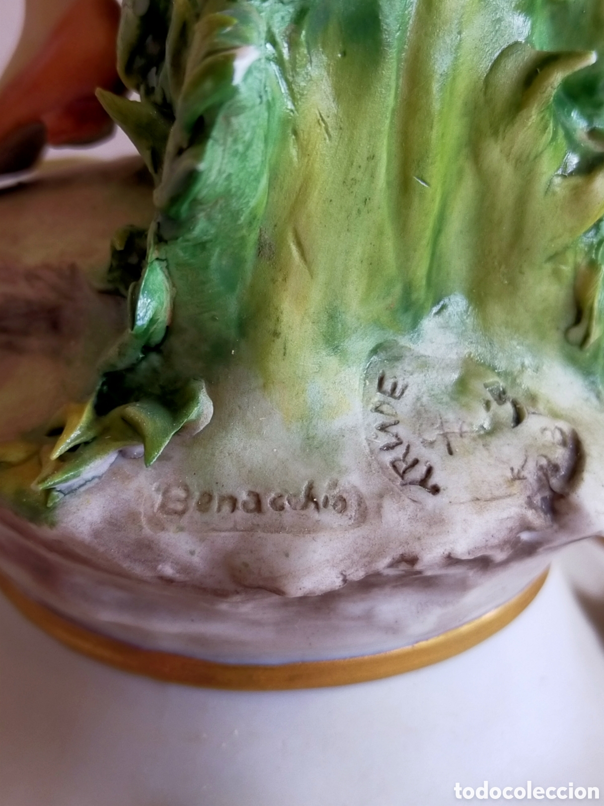 Antig&uuml;edades: Figura porcelana Capodimonte - Foto 3