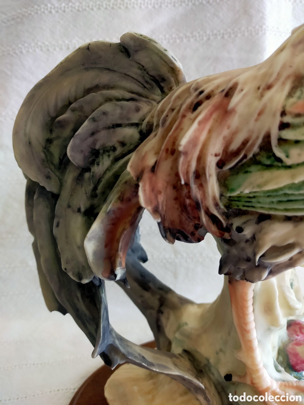 Antig&uuml;edades: Figura gallo de Giuseppe Armani - Foto 3