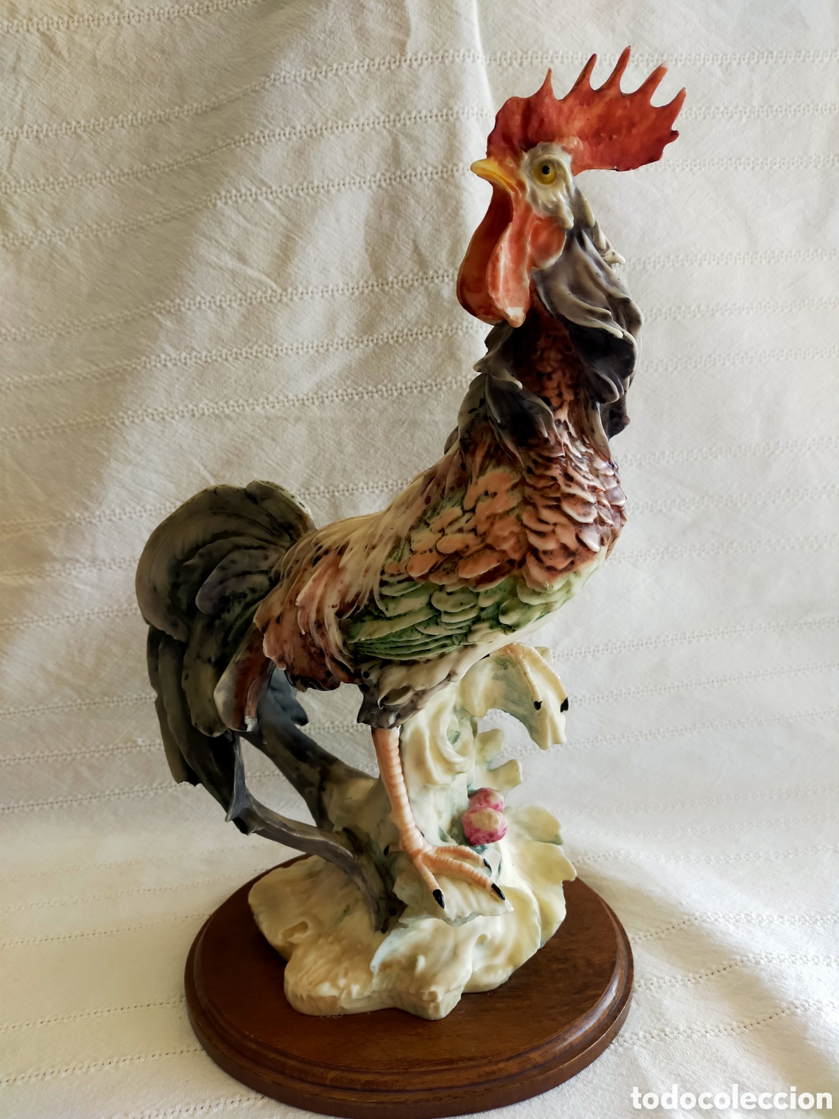 Antig&uuml;edades: Figura gallo de Giuseppe Armani - Foto 1