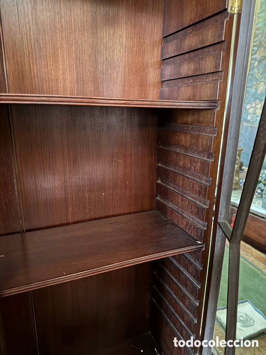 Antig&uuml;edades: Vitrina china en madera de caoba - Foto 7