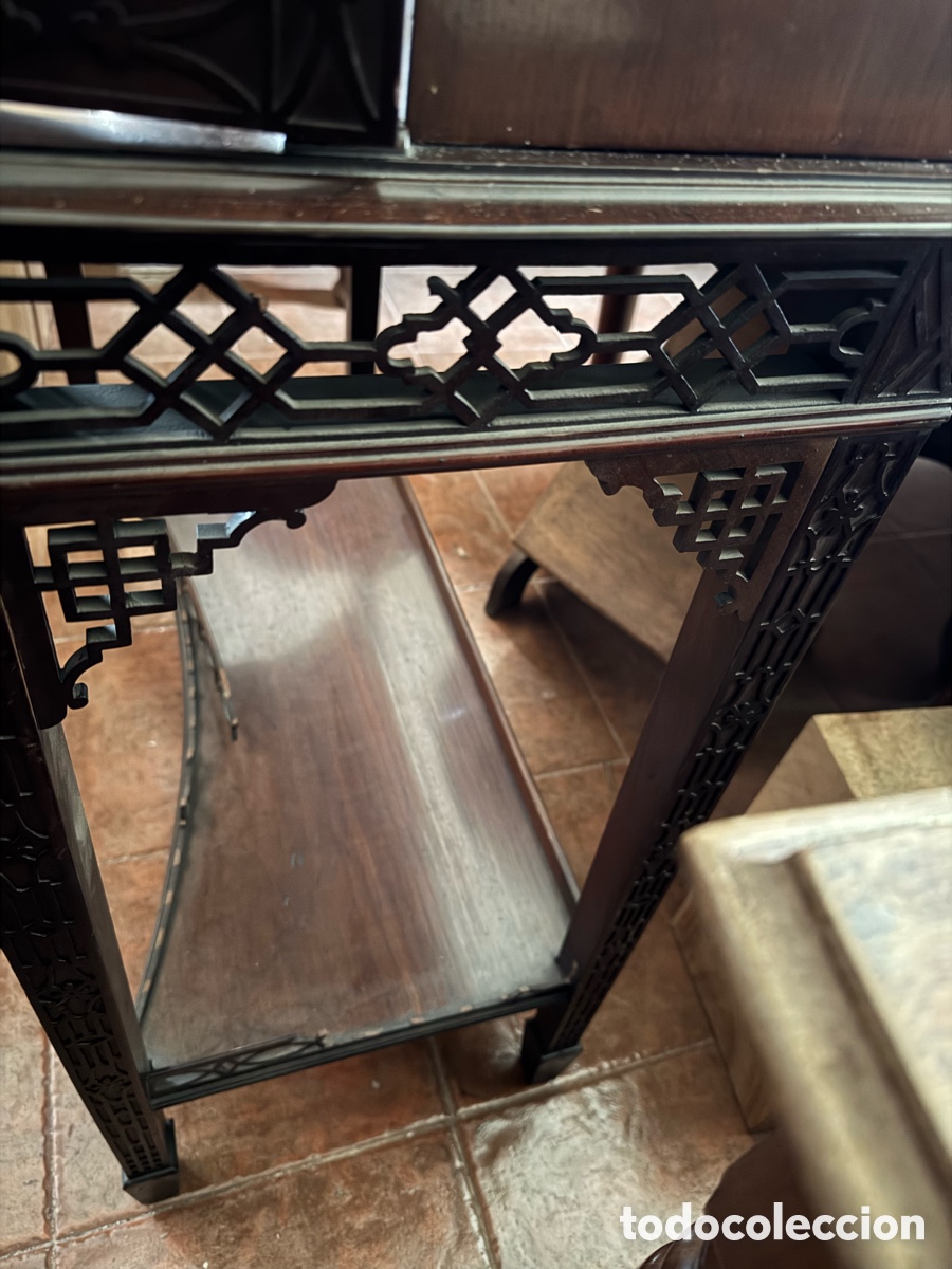 Antig&uuml;edades: Vitrina china en madera de caoba - Foto 12