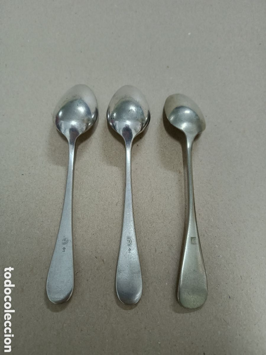Antig&uuml;edades: 3 CUCHARILLAS DE MENESES - Foto 2