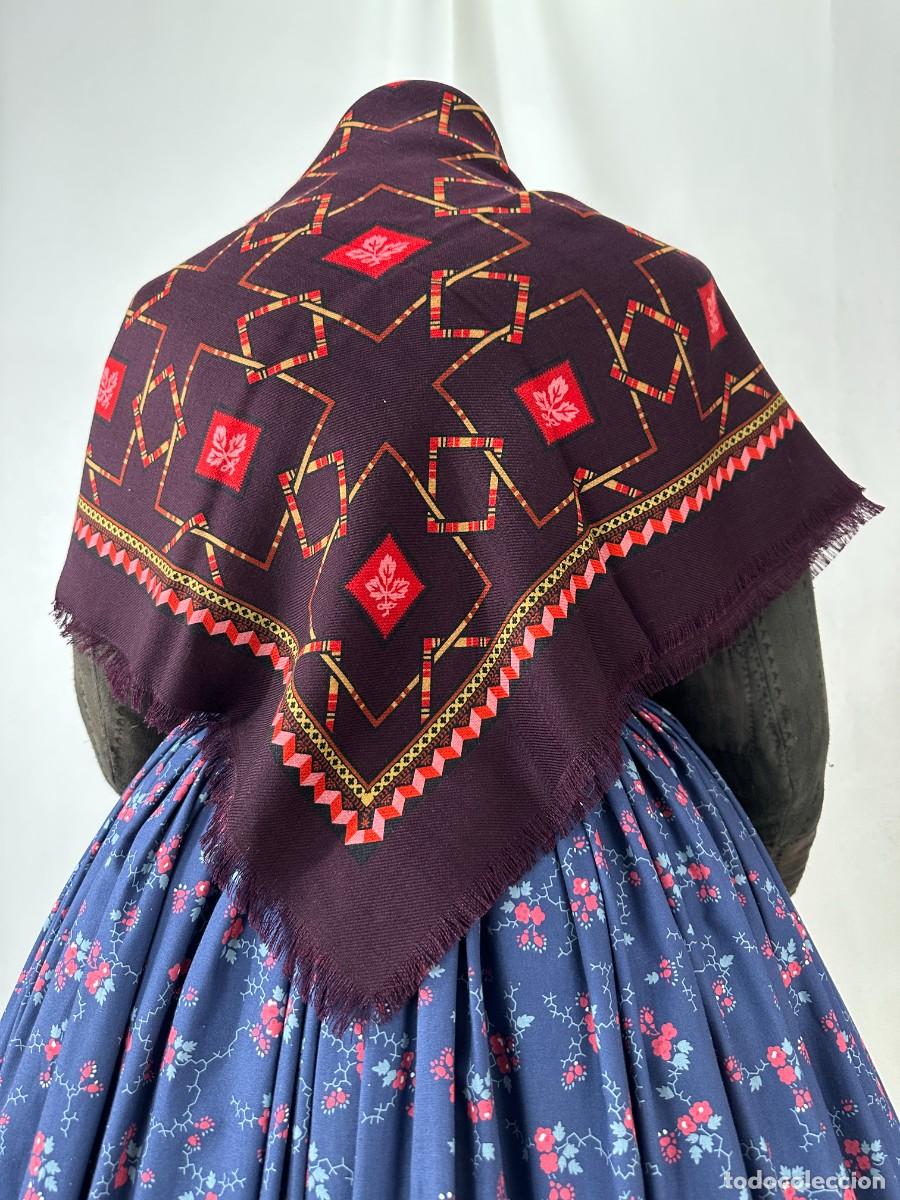 Antig&uuml;edades: Pa&ntilde;uelo de merino estampado - Foto 1