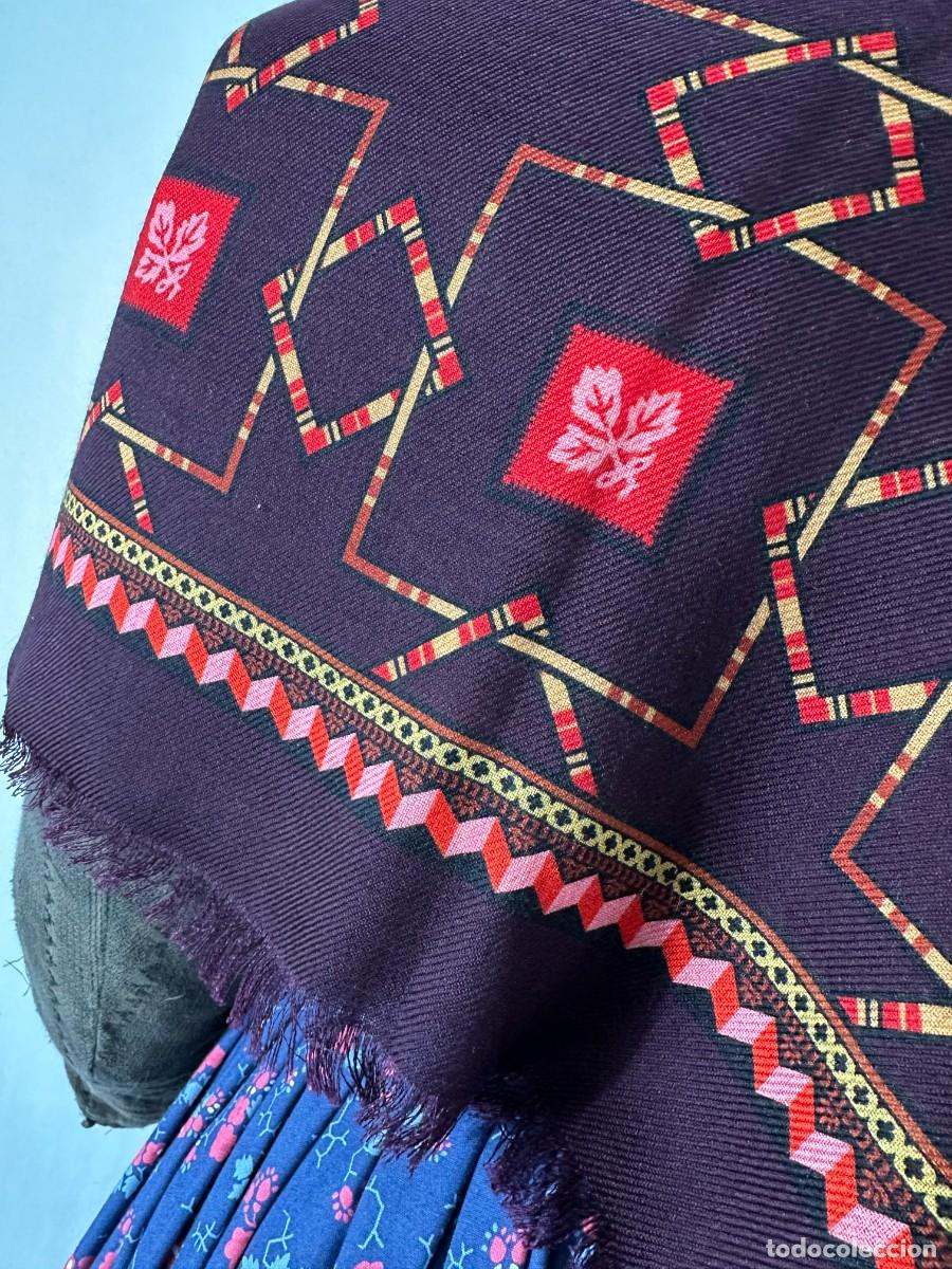 Antig&uuml;edades: Pa&ntilde;uelo de merino estampado - Foto 2