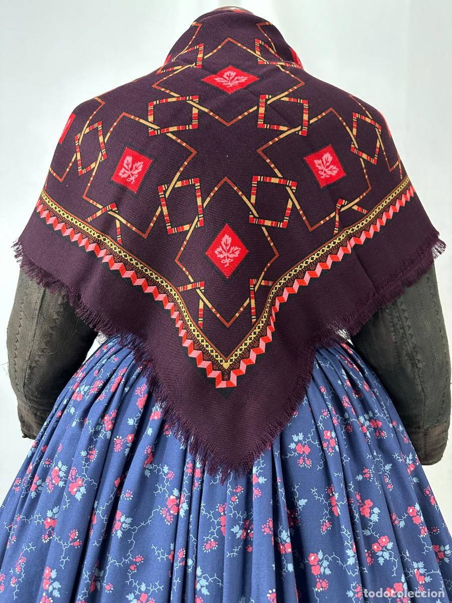 Antig&uuml;edades: Pa&ntilde;uelo de merino estampado - Foto 4