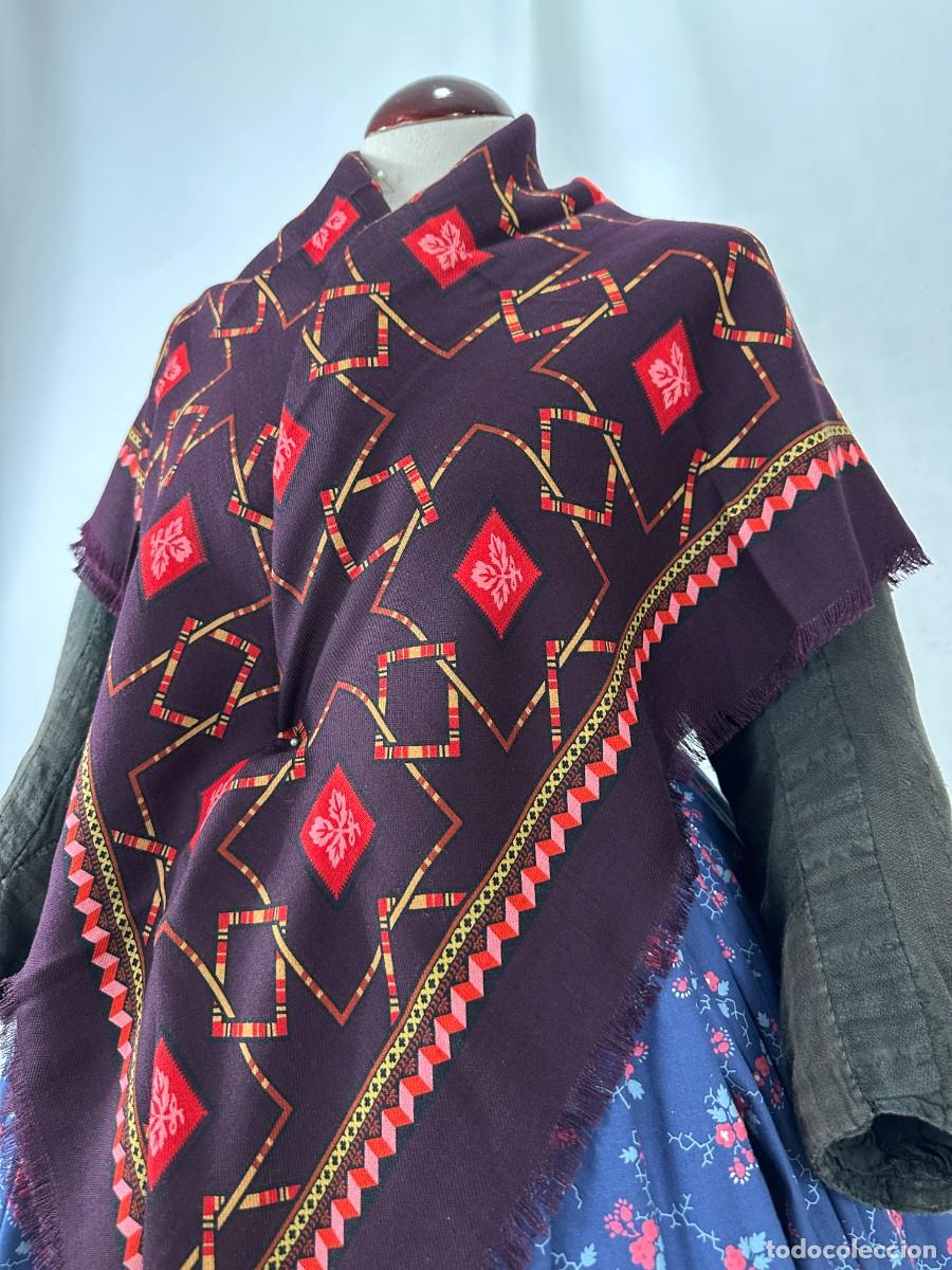 Antig&uuml;edades: Pa&ntilde;uelo de merino estampado - Foto 6