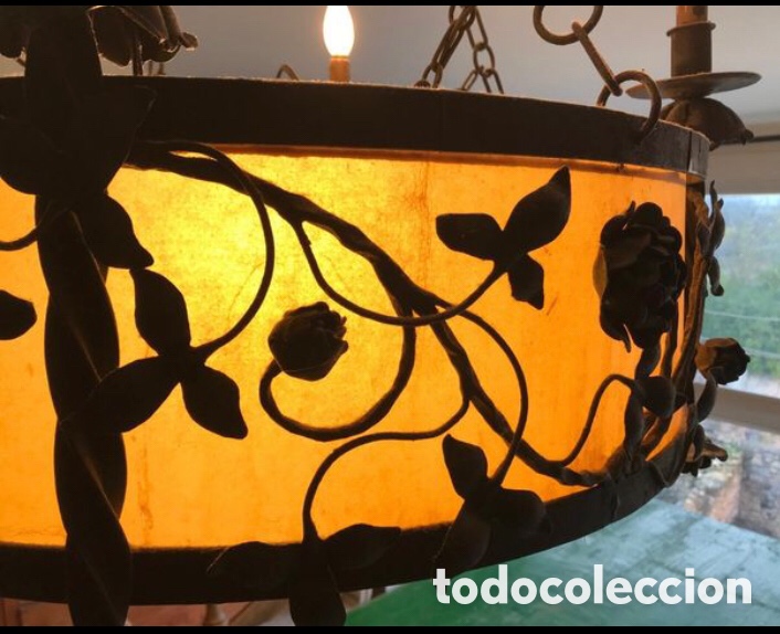 Antig&uuml;edades: LAMPARA TECHO MODERNISTA - Foto 4
