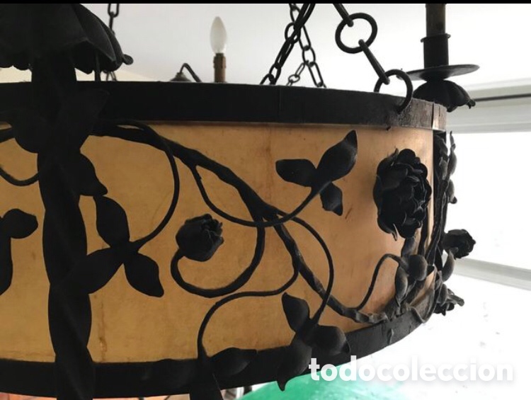 Antig&uuml;edades: LAMPARA TECHO MODERNISTA - Foto 5