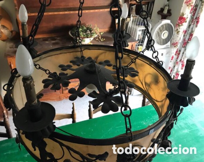 Antig&uuml;edades: LAMPARA TECHO MODERNISTA - Foto 7