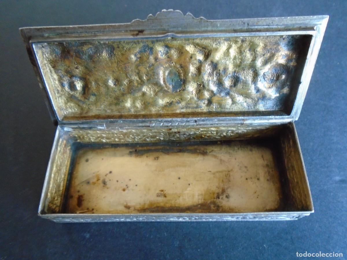 Antig&uuml;edades: (PLA-250309)CAJA DE PLATA DE RAPE REPUJADA - Foto 8