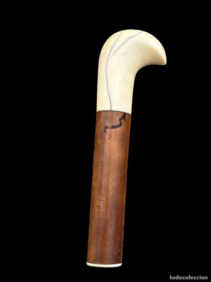 Antig&uuml;edades: ELEGANTE MANGO DE BAST&Oacute;N FINALES DEL SIGLO XIX. - Foto 2