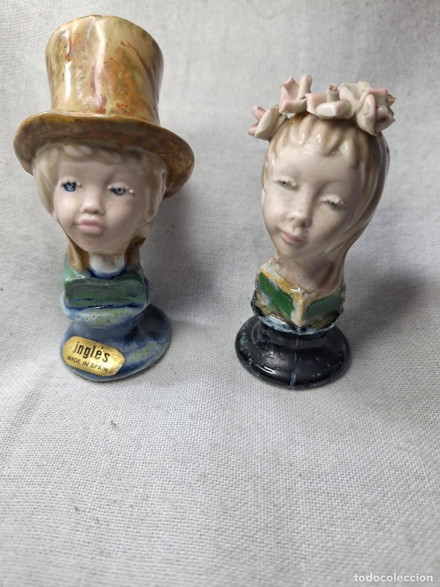 Antig&uuml;edades: Pareja de porcelanas Ram&oacute;n Ingl&eacute;s. - Foto 1
