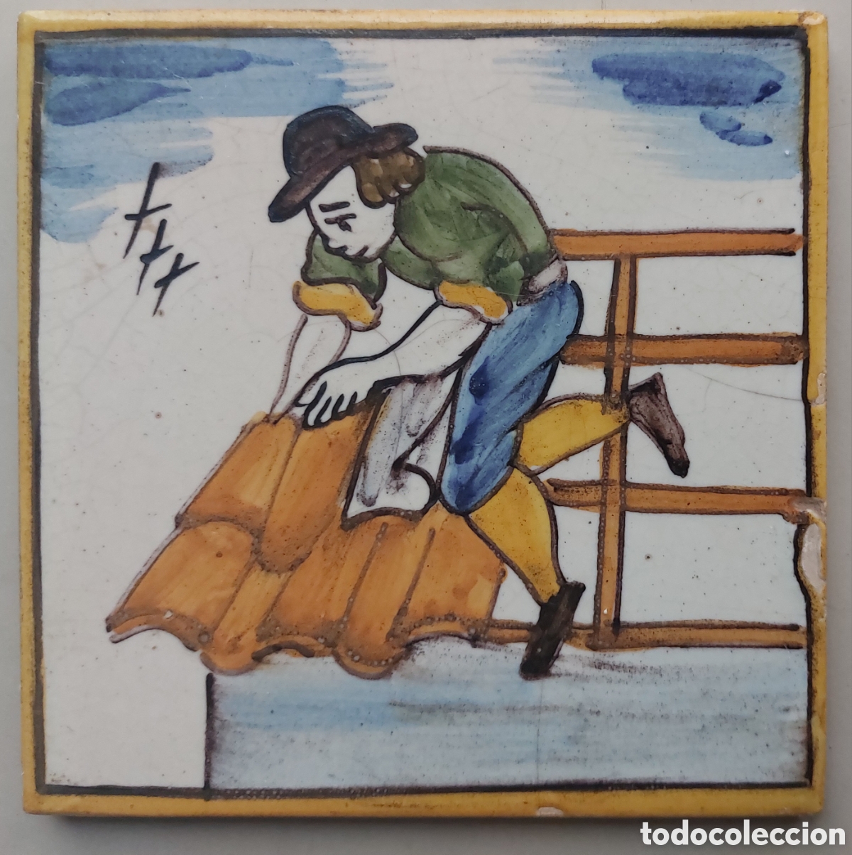 Antig&uuml;edades: Azulejo Catal&aacute;n Artes y Oficios - Foto 1
