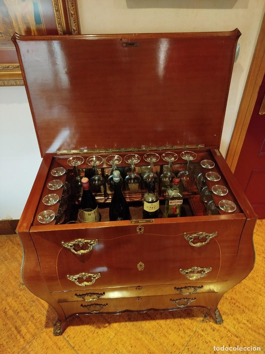 Antig&uuml;edades: MUEBLE BAR TIPO C&Oacute;MODA - Foto 3