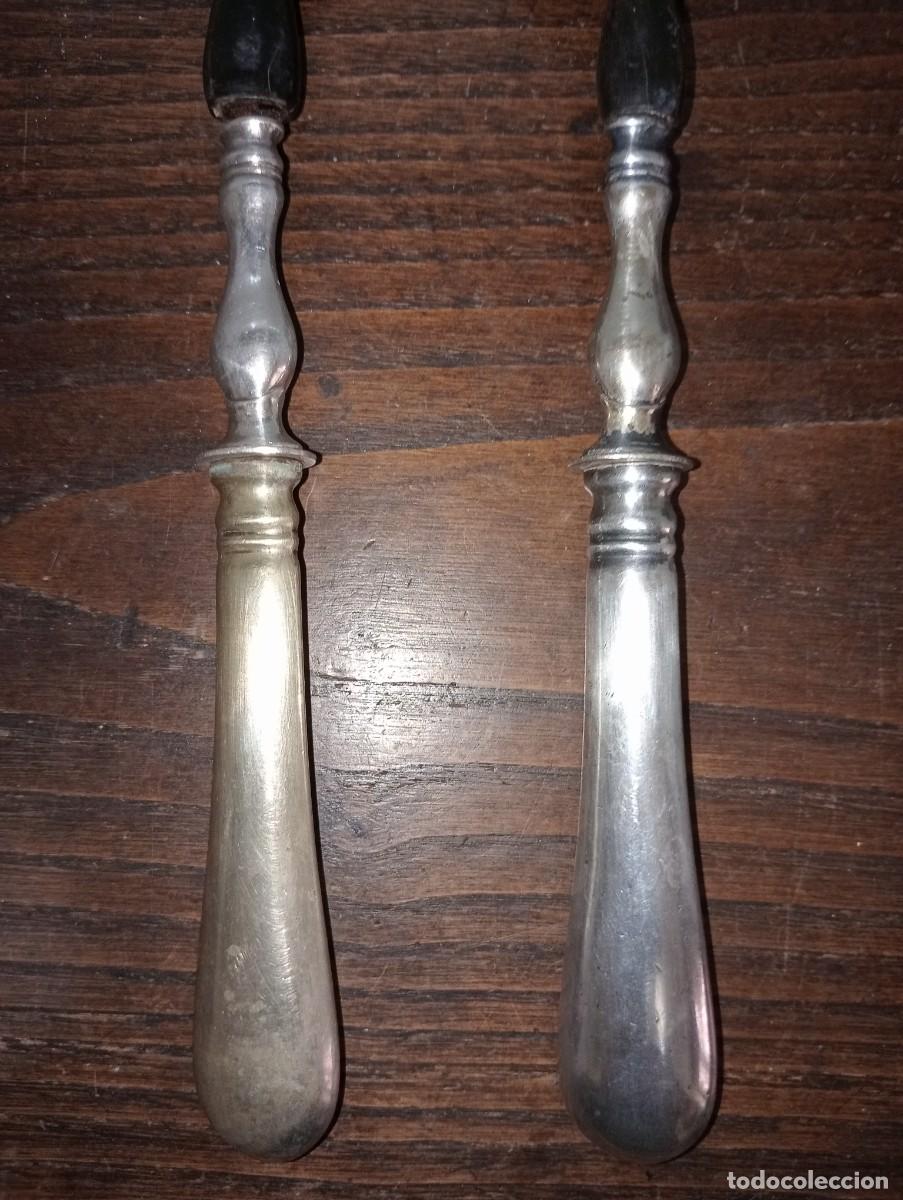 Antig&uuml;edades: Cubiertos de servir siglo XIX - Foto 3