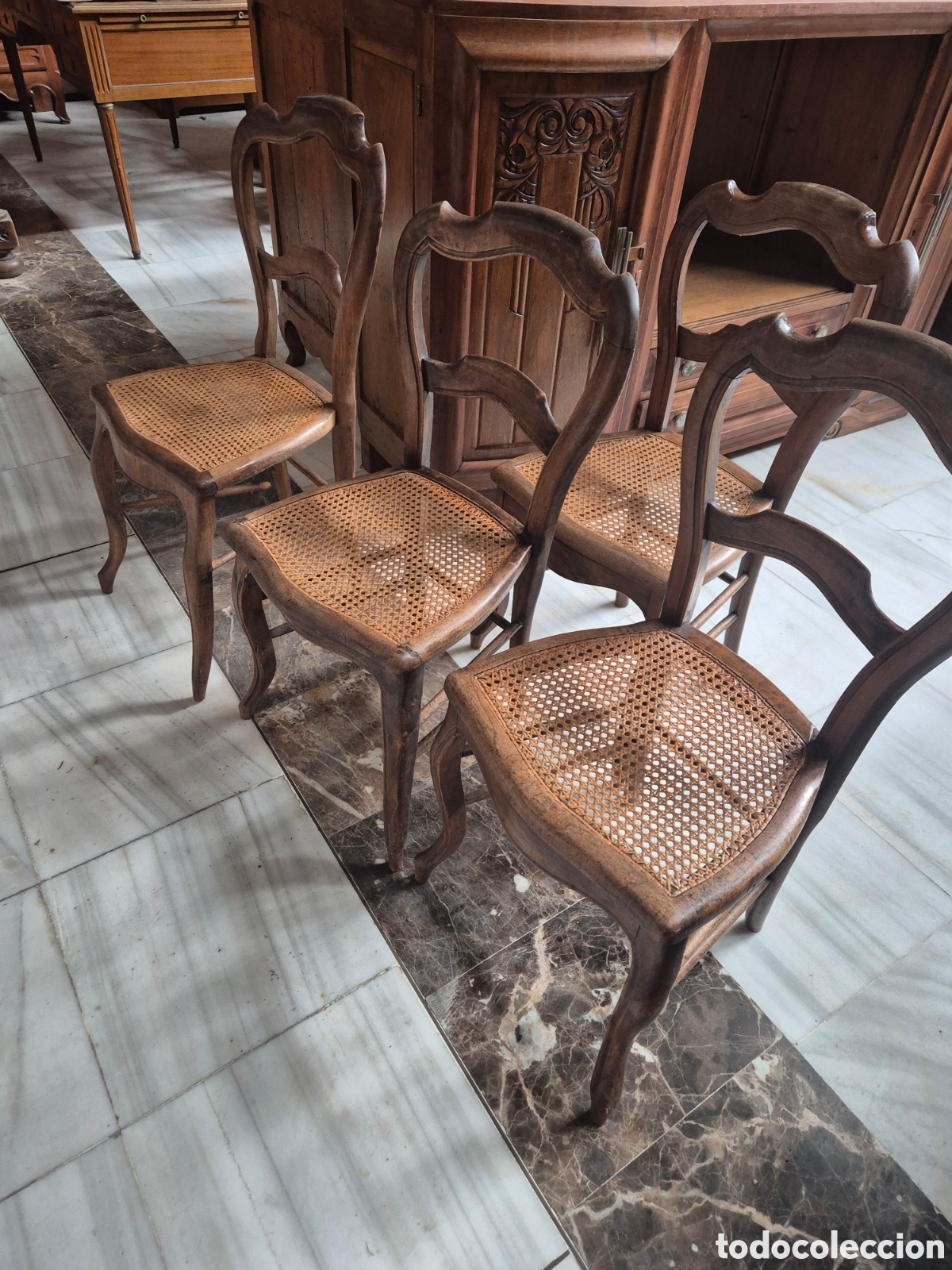 Antig&uuml;edades: Sillas estilo Luis Felipe - Foto 1