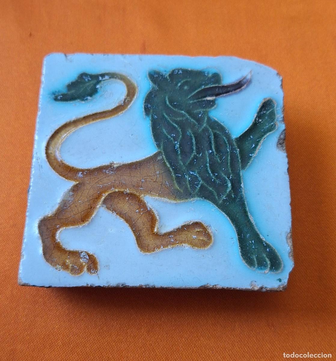 Antig&uuml;edades: Antiguo Azulejo - Olambrilla Le&oacute;n - - Foto 2