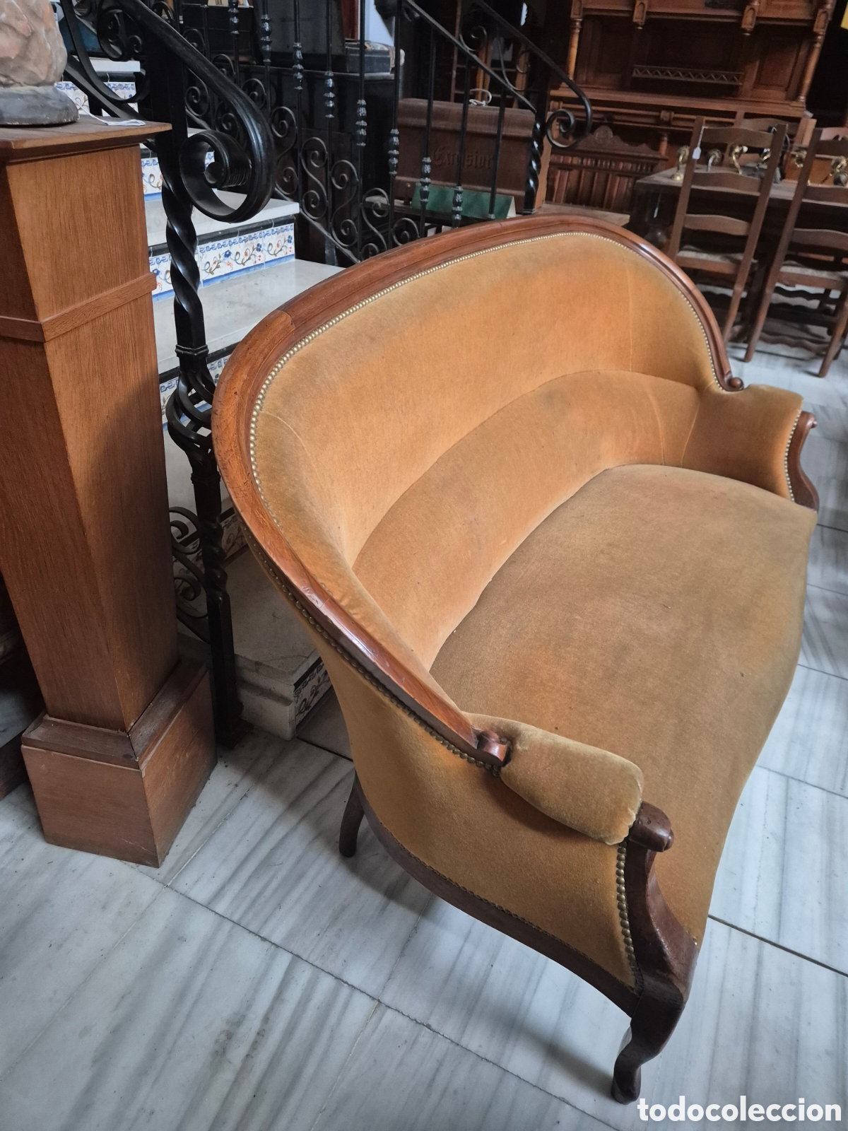 Antig&uuml;edades: Sofa de estilo Luis Felipe - Foto 1