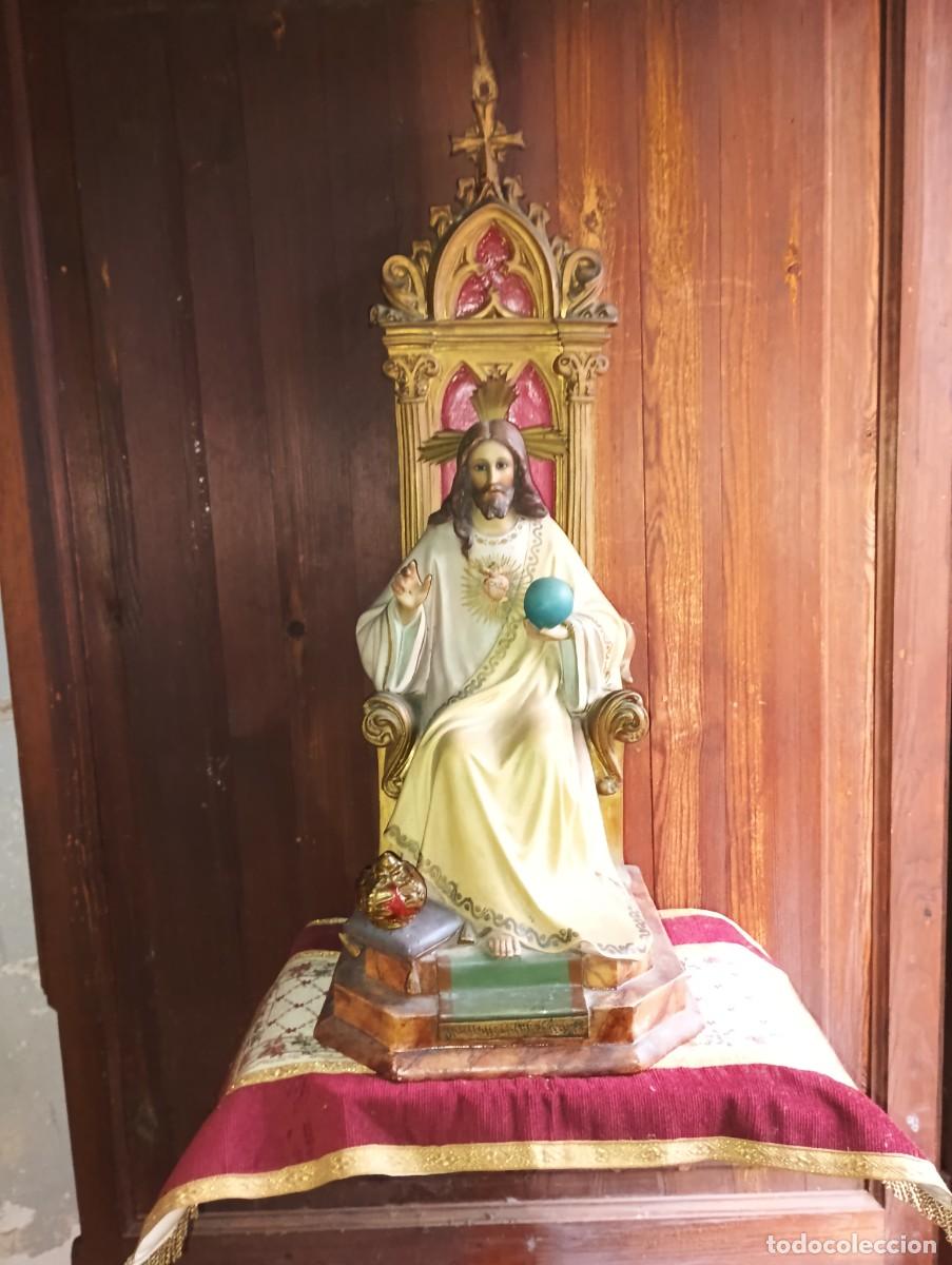 Antig&uuml;edades: SAGRADO CORAZON DE JESUS-TRONO. - Foto 1