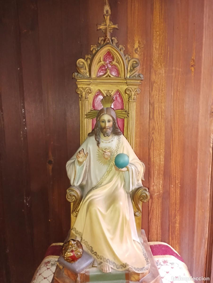 Antig&uuml;edades: SAGRADO CORAZON DE JESUS-TRONO. - Foto 2