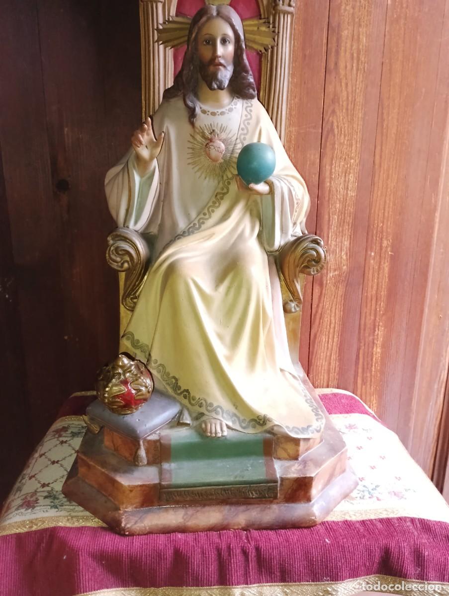 Antig&uuml;edades: SAGRADO CORAZON DE JESUS-TRONO. - Foto 3