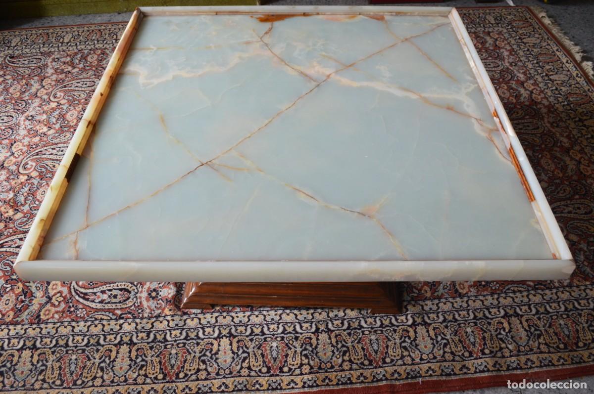 Antig&uuml;edades: MESA DE CENTRO DE MARMOL ONIX - Foto 1