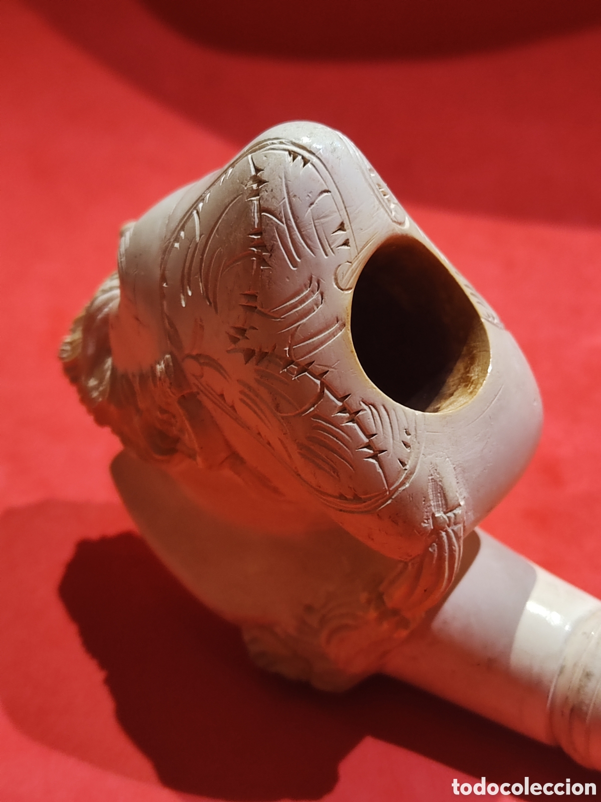 Antig&uuml;edades: Pipa de espuma de mar cabeza de turco - Foto 3