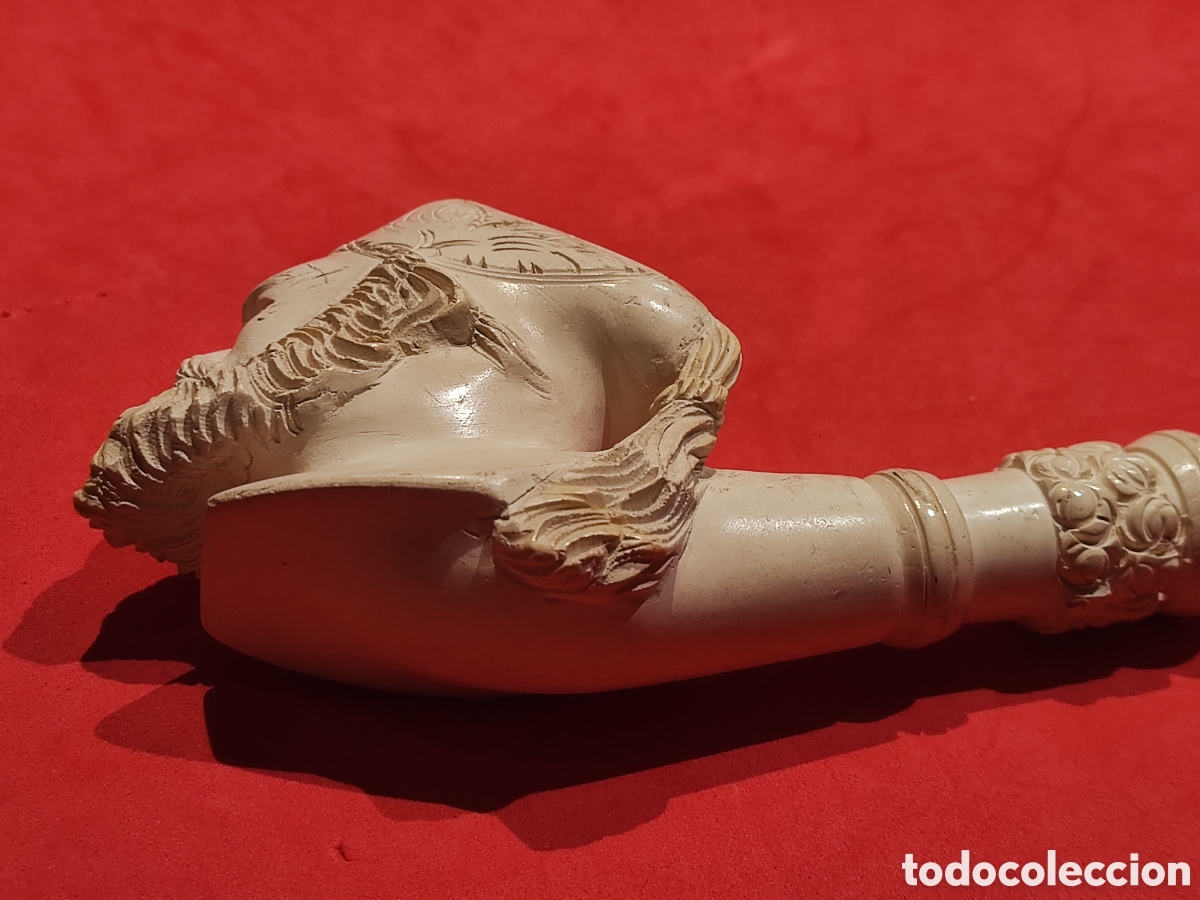 Antig&uuml;edades: Pipa de espuma de mar cabeza de turco - Foto 6