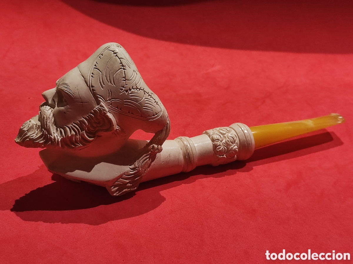 Antig&uuml;edades: Pipa de espuma de mar cabeza de turco - Foto 8