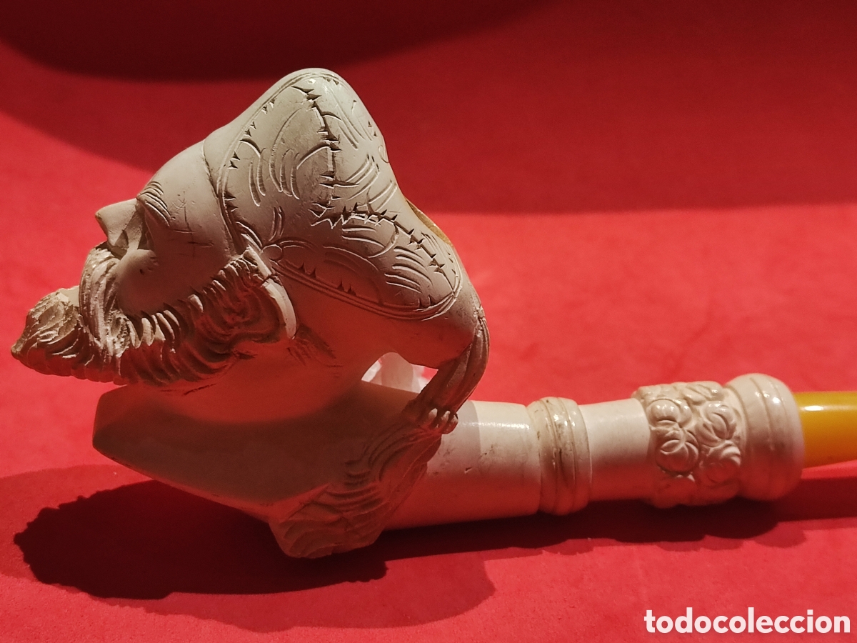 Antig&uuml;edades: Pipa de espuma de mar cabeza de turco - Foto 1