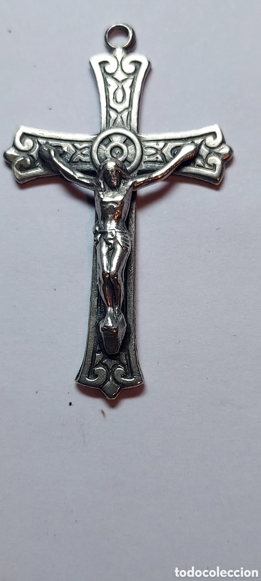 Antig&uuml;edades: CRUZ DE PLATA MIDE 3,5 DE LARGO - Foto 2