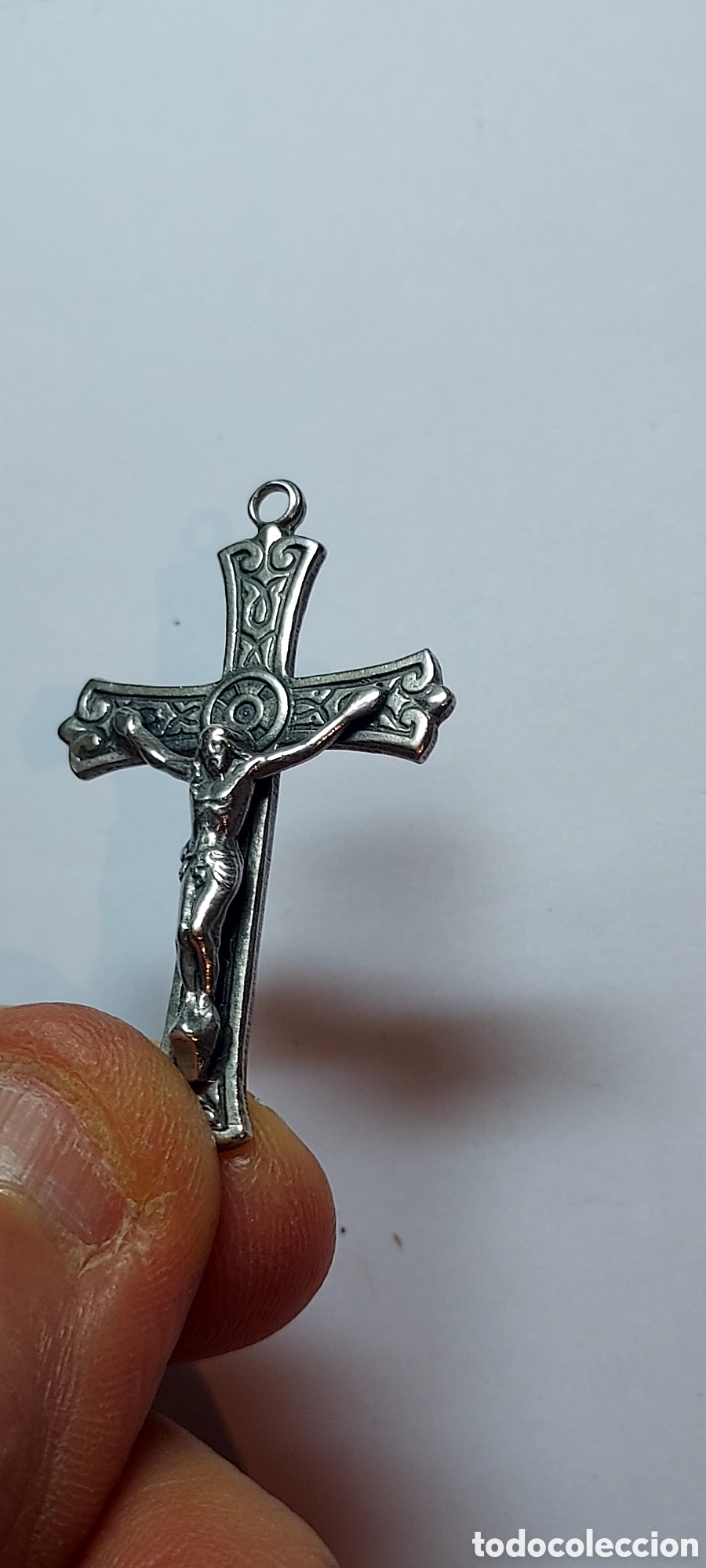 Antig&uuml;edades: CRUZ DE PLATA MIDE 3,5 DE LARGO - Foto 4