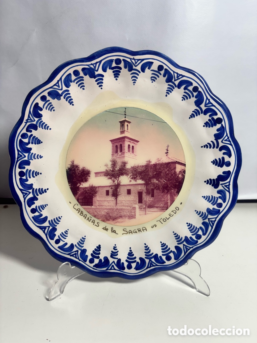 Antig&uuml;edades: Plato de recuerdo caba&ntilde;as de la Sagra Toledo - Foto 1